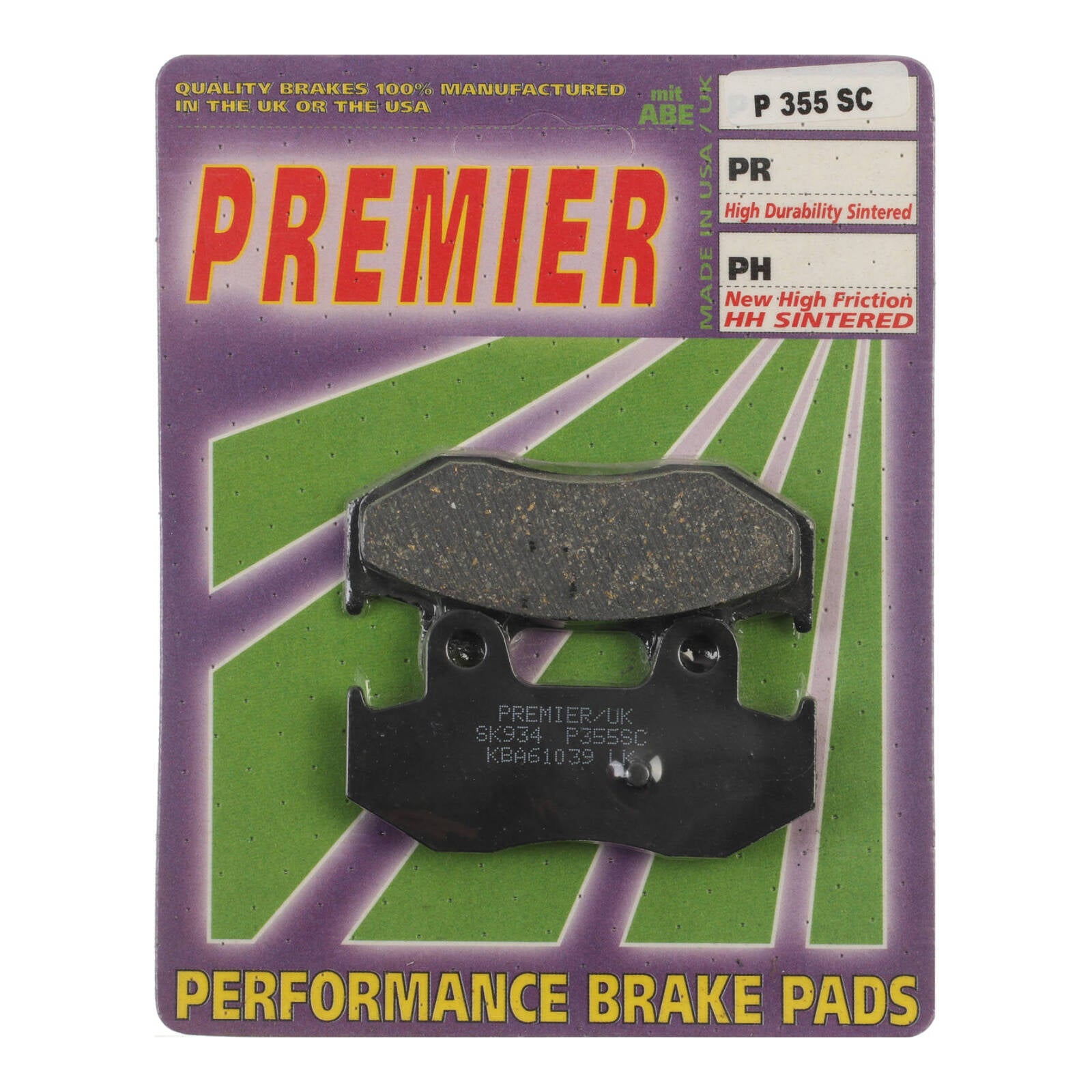 Premier Brake Pads P Organic Standard