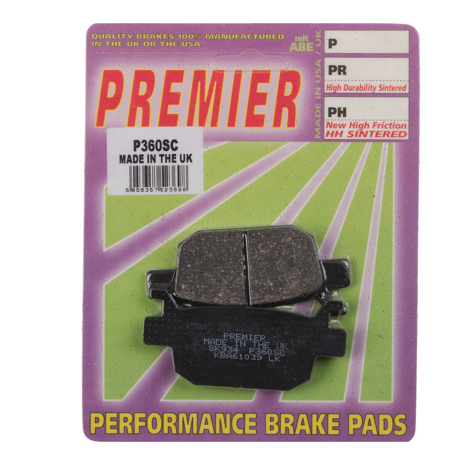 Premier Brake Pads P Organic Standard
