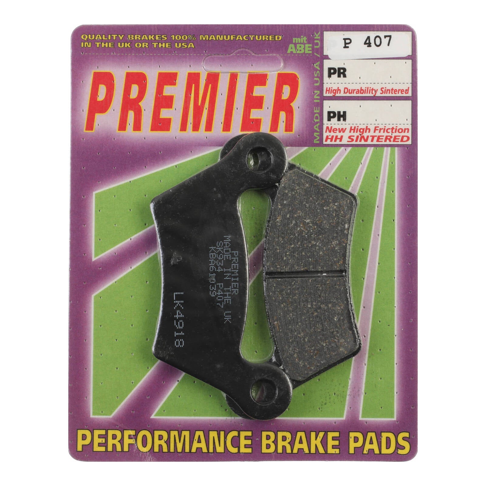 Premier Brake Pads P Organic Standard