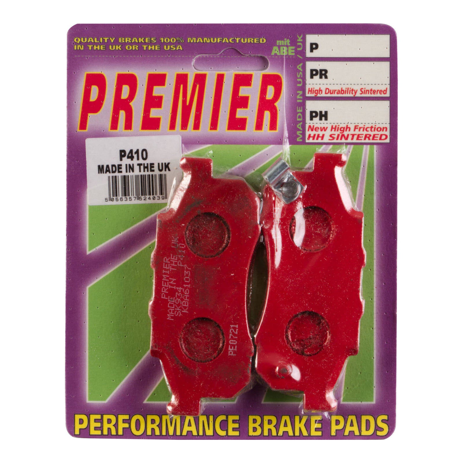 Premier Brake Pads P Organic Standard