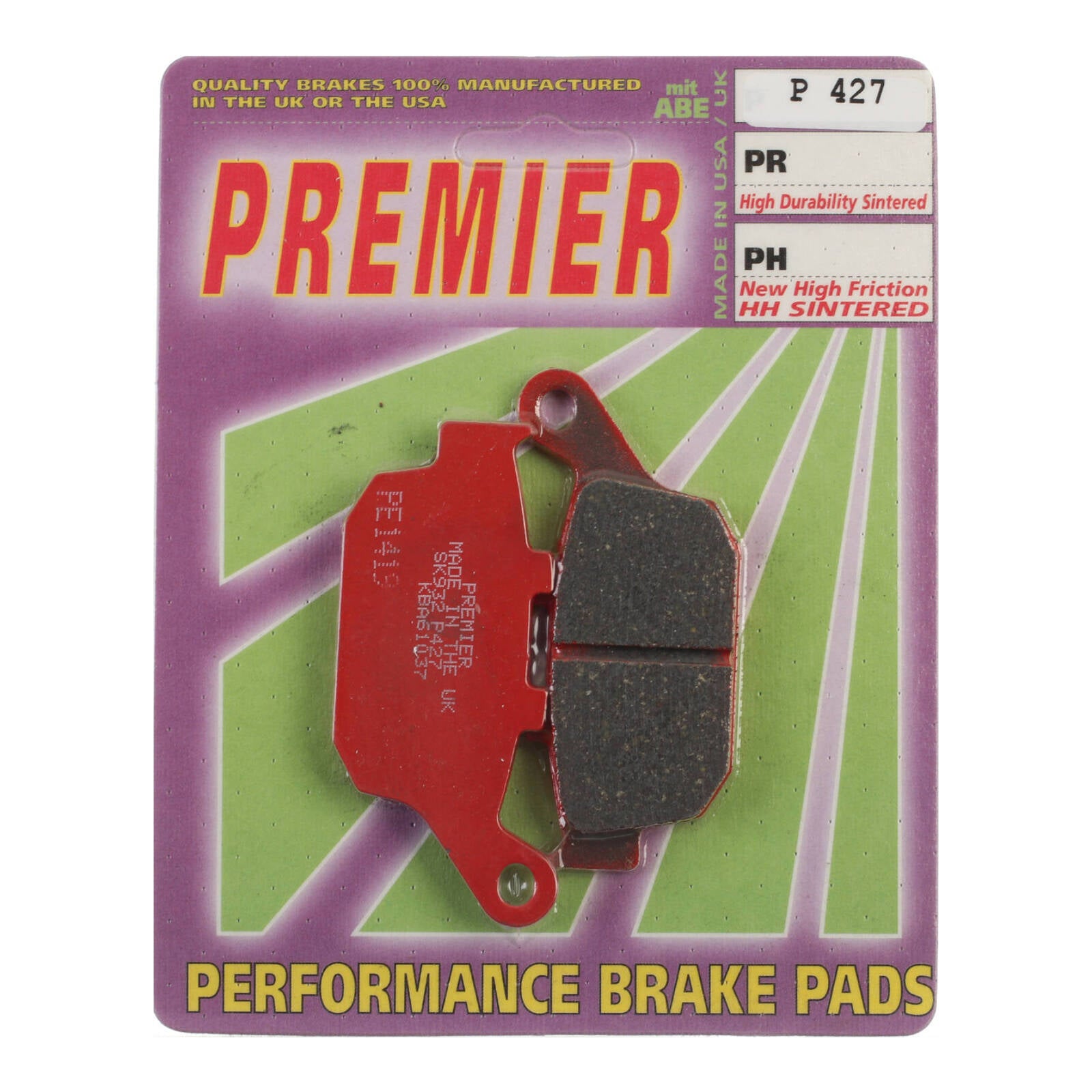Premier Brake Pads P Organic Standard