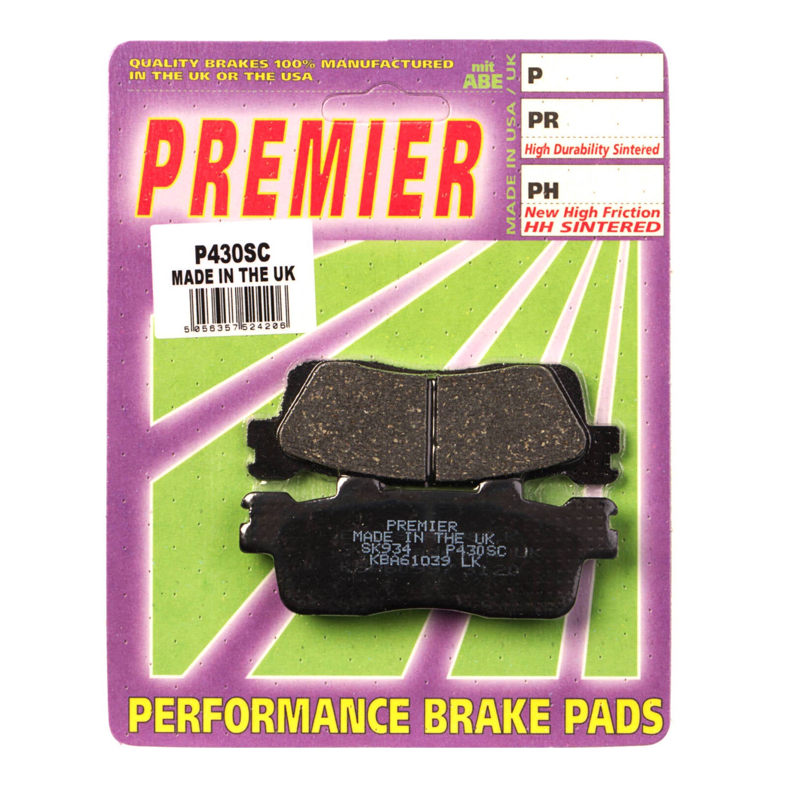 Premier Brake Pads P Sc Organic Scooter