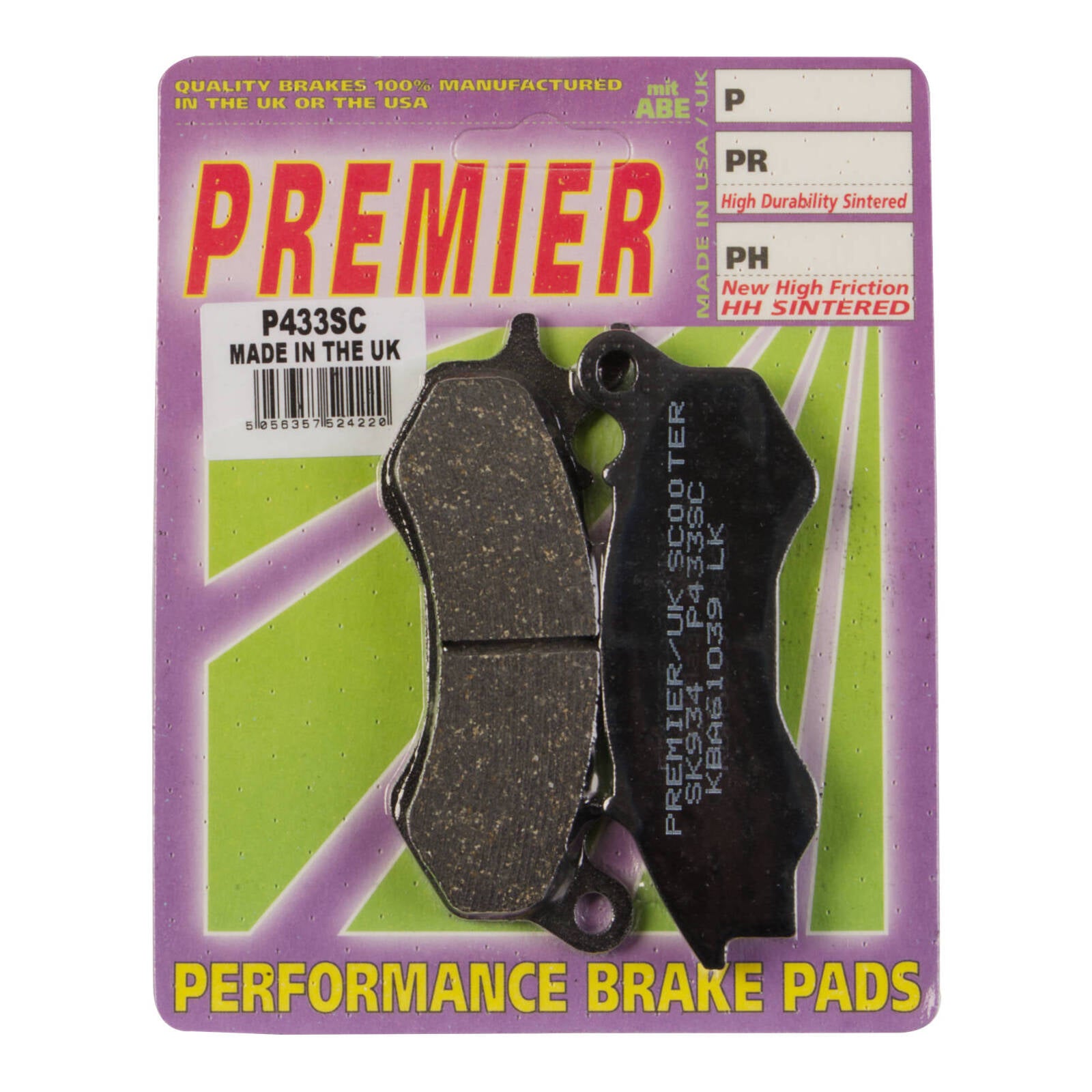 Premier Brake Pads P Sc Organic Scooter