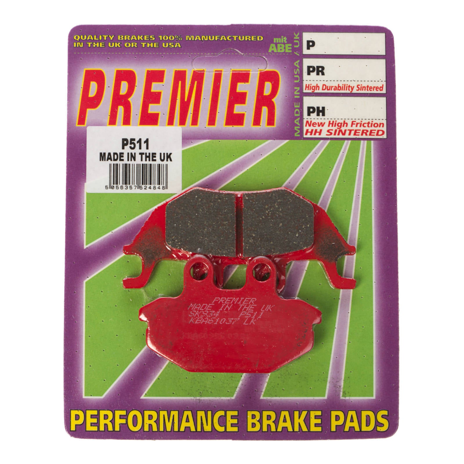 Premier Brake Pads P Organic Standard