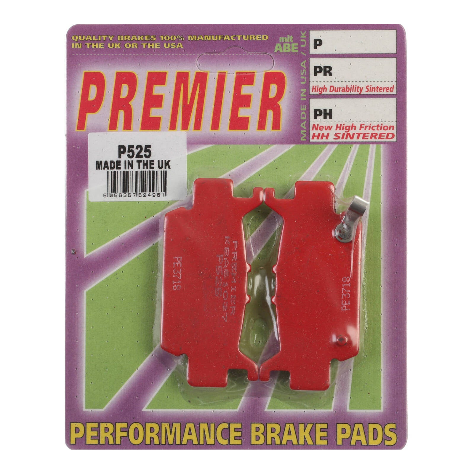 Premier Brake Pads P Organic Standard