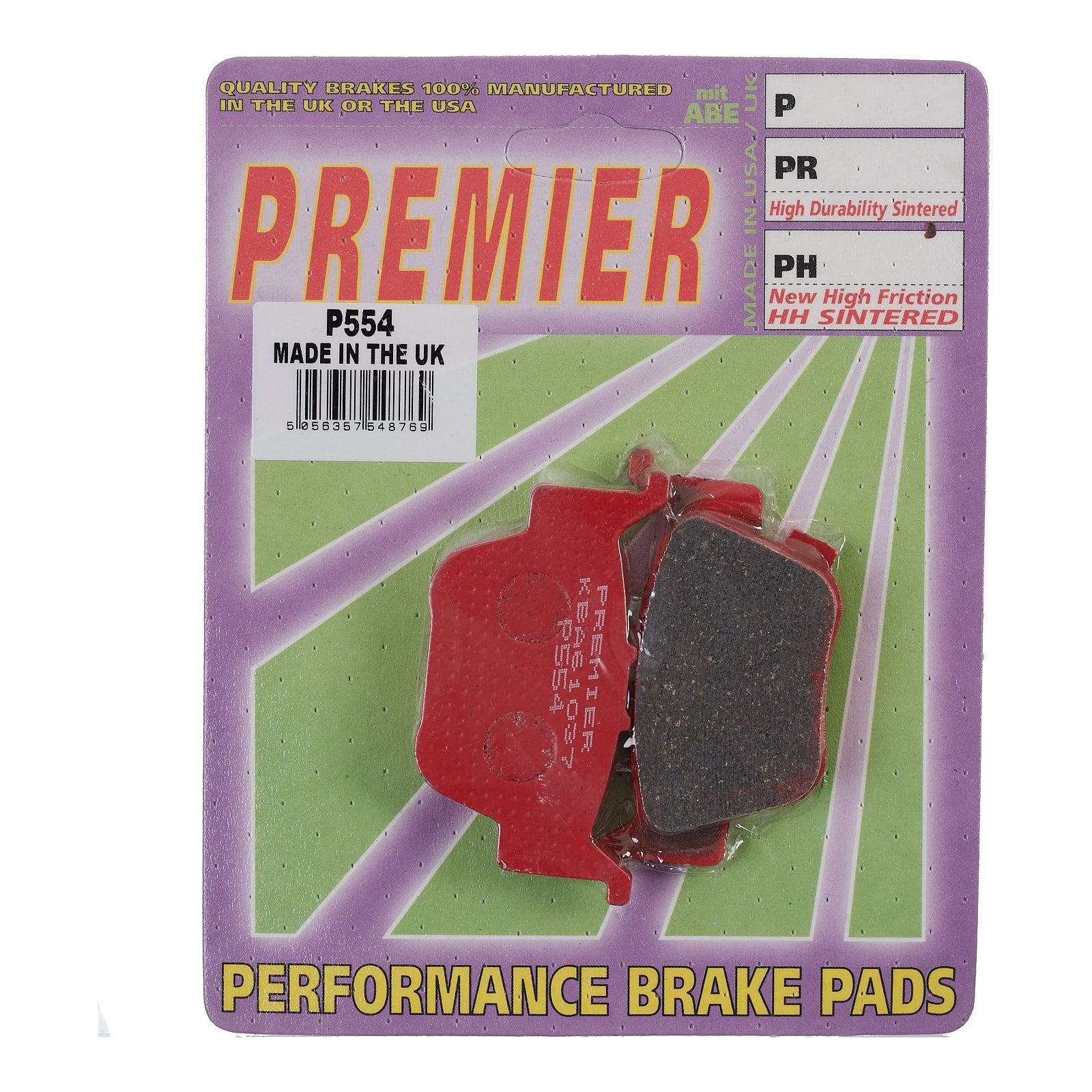 Premier Brake Pads P Organic Standard