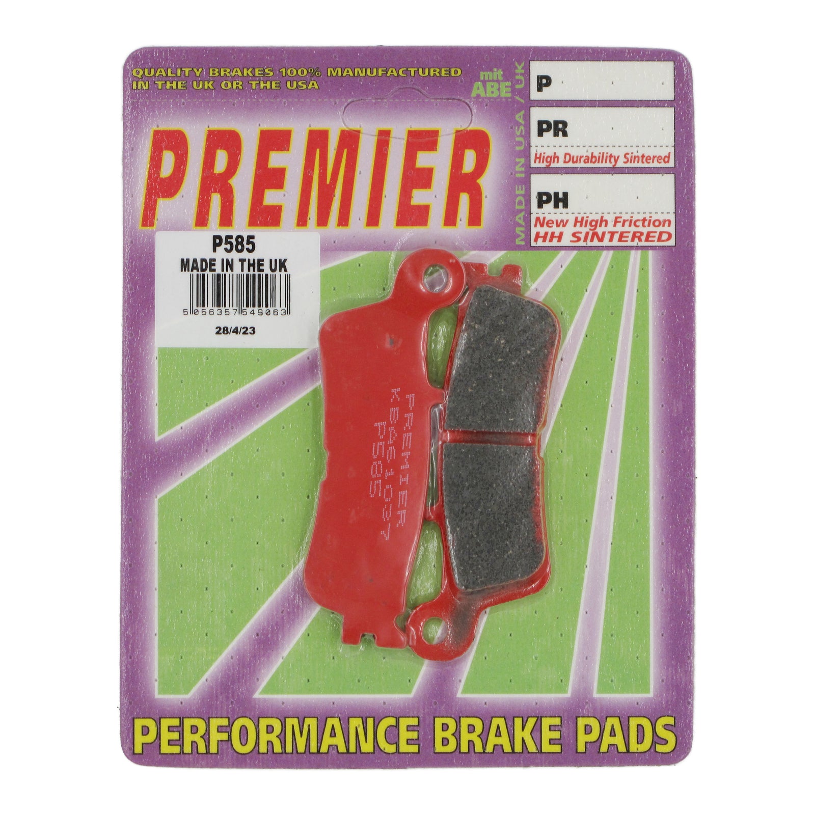 Premier Brake Pads P Organic Standard