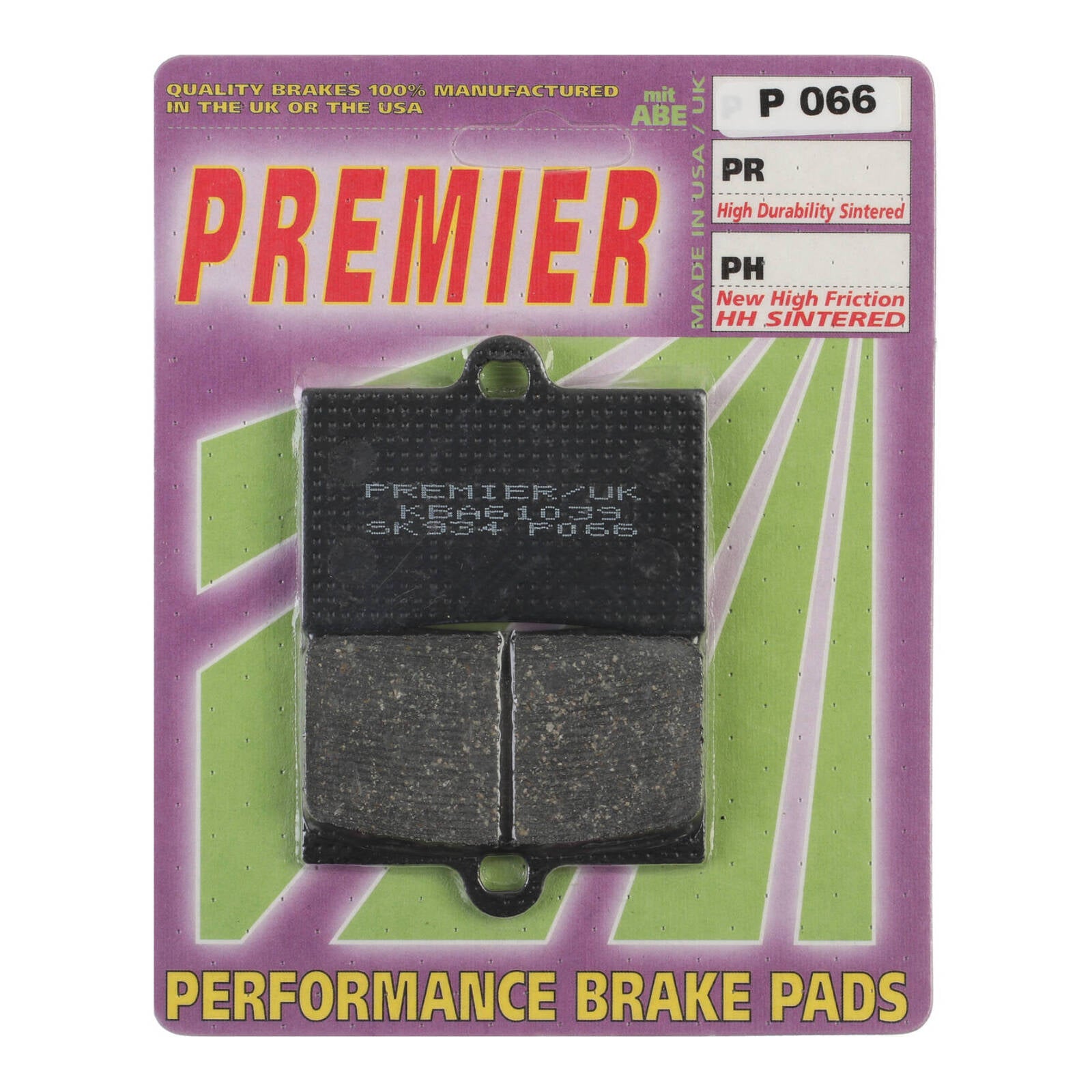 Premier Brake Pads P Organic Standard