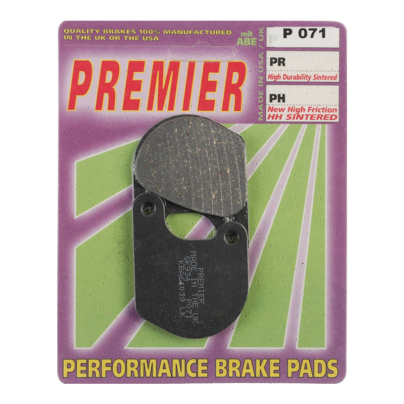 Premier Brake Pads P Organic Standard