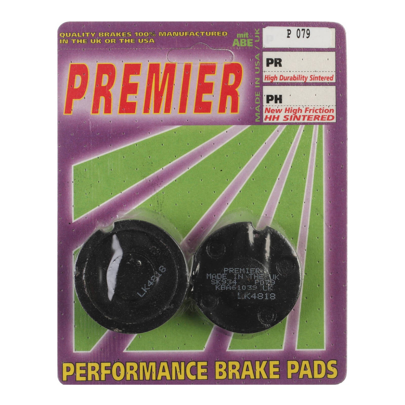 Premier Brake Pads P Organic Standard