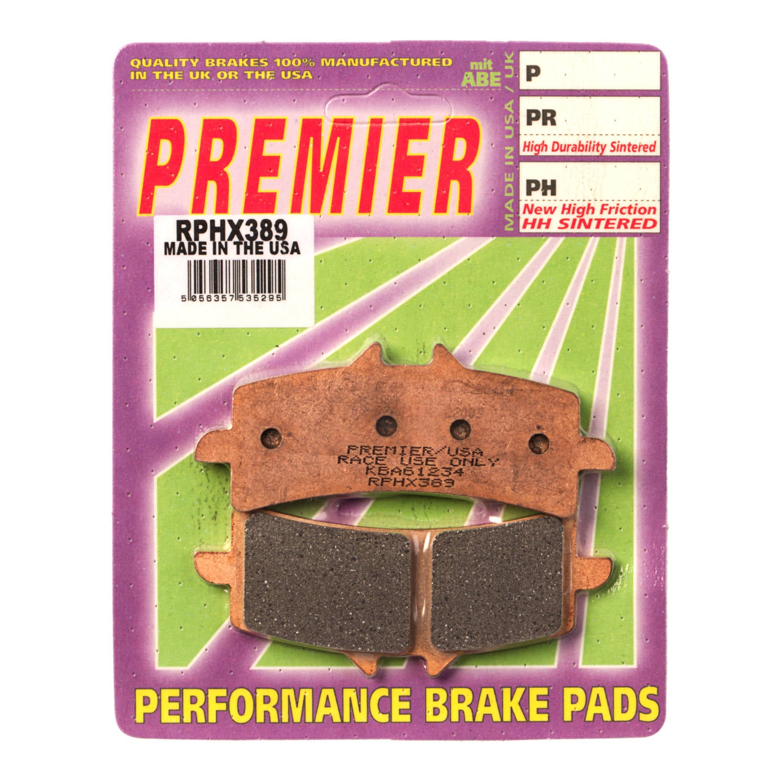 Premier Brake Pads Rphx Sintered Racing Only