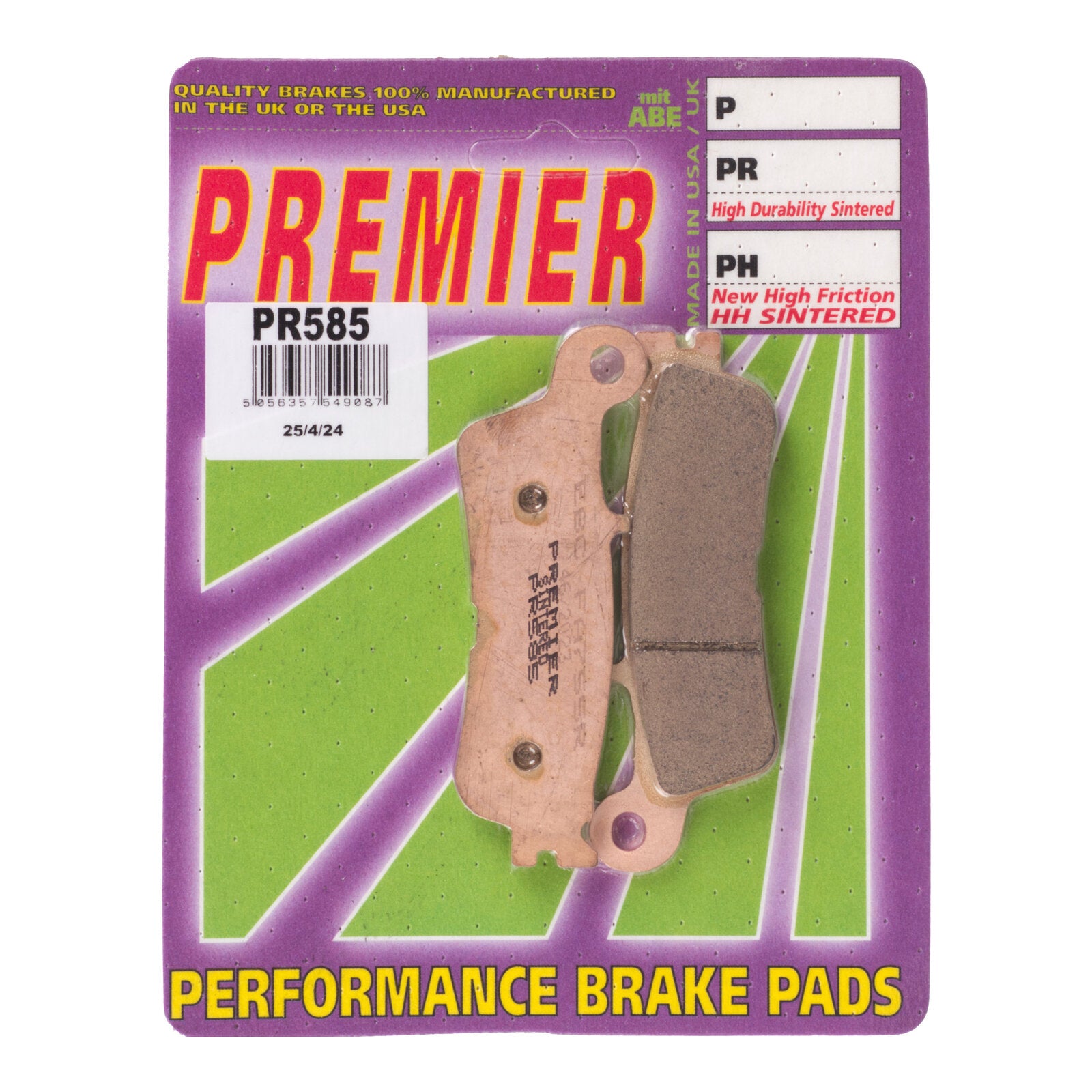 Premier Brake Pads PR Off Road Sintered Gf248K5