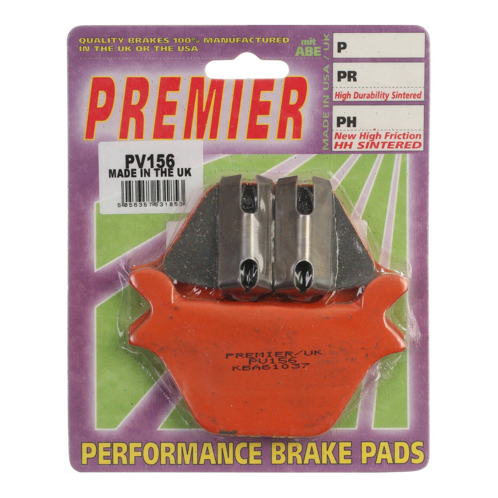 Premier Brake Pads Pv Semi Sintered