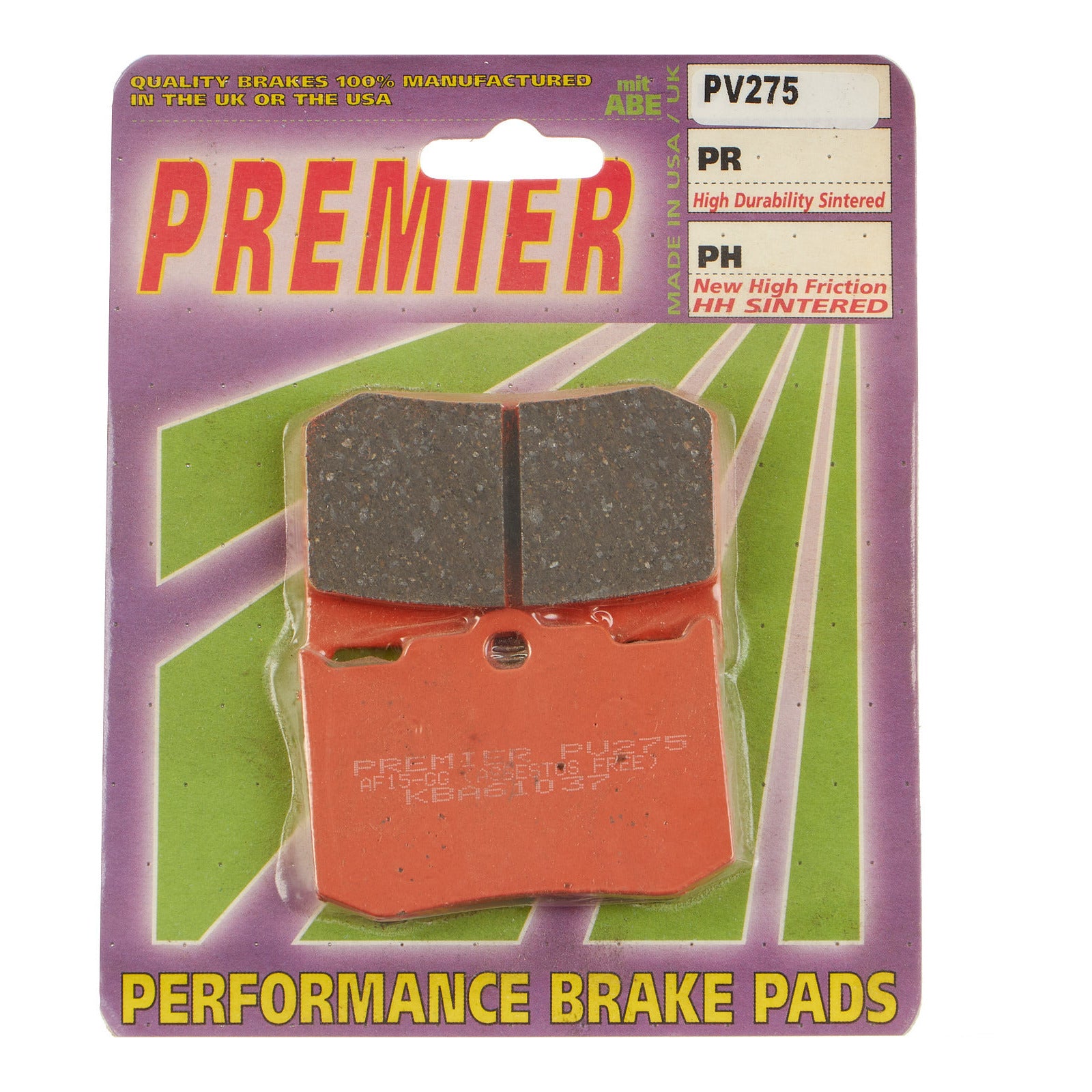 Premier Brake Pads Pv Semi Sintered