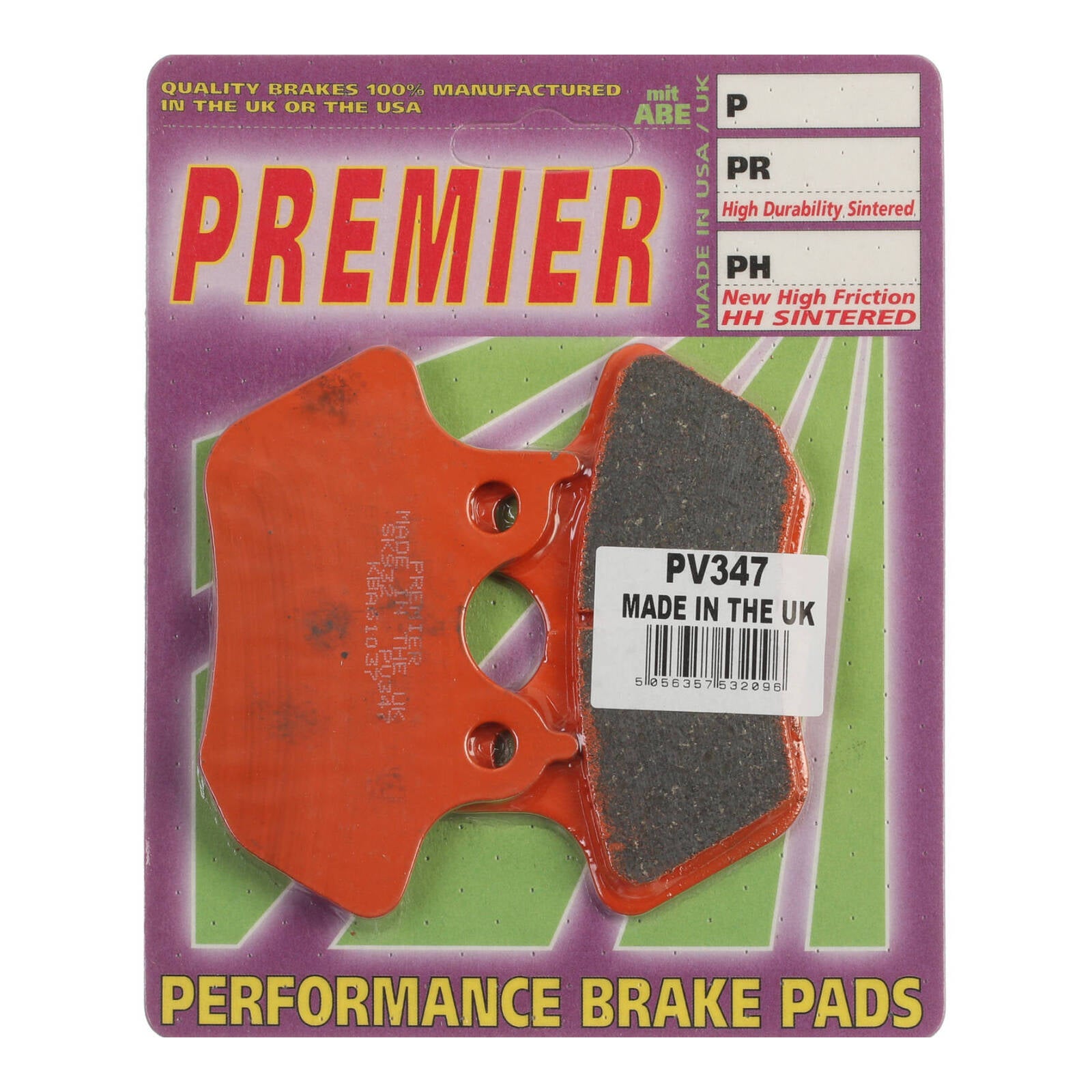 Premier Brake Pads Pv Semi Sintered