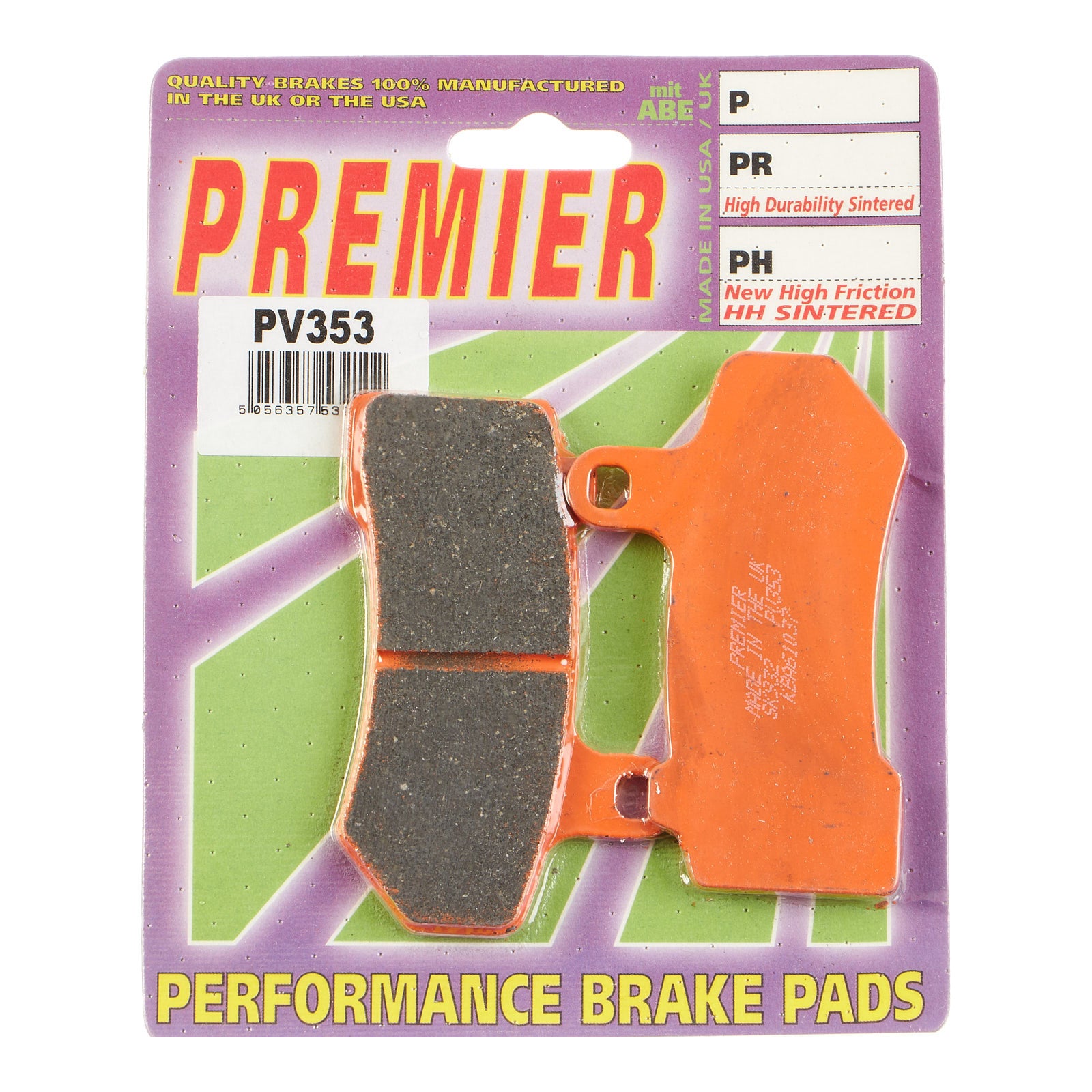 Premier Brake Pads Pv Semi Sintered