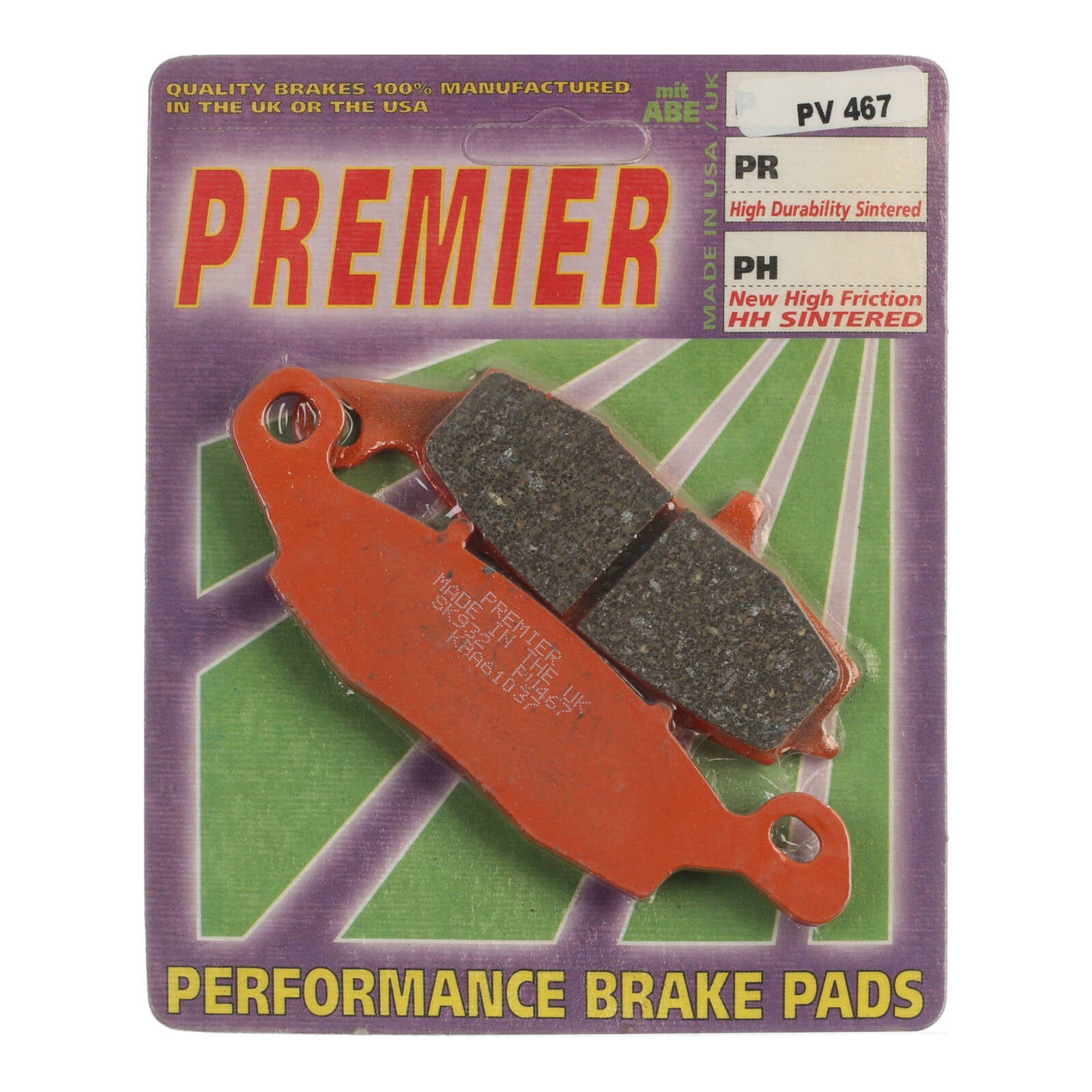 Premier Brake Pads Pv Semi Sintered