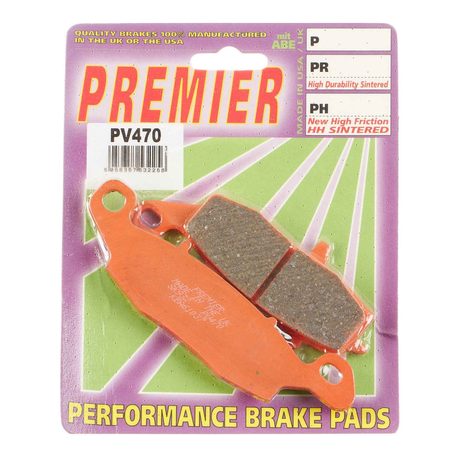 Premier Brake Pads Pv Semi Sintered