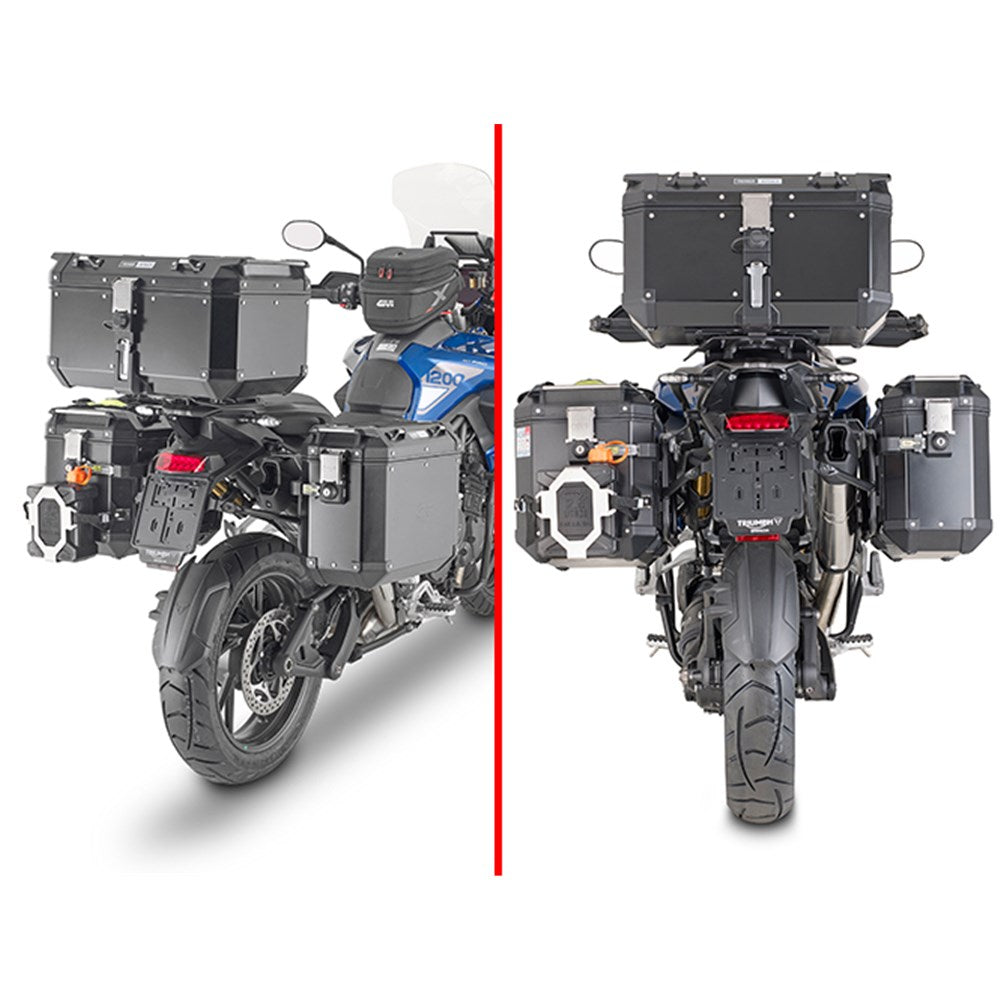 GIVI ONE-FIT PANNIER FRAMES OUTBACK - TRIUMPH TIGER 1200 GT 22-23 (CAM)