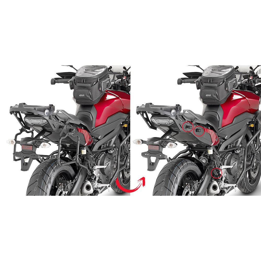 GIVI PANNIER FRAMES RAPID RELEASE - YAMAHA MT-09 TRACER 15-17 (MONOKEY)