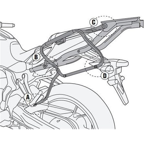GIVI PANNIER FRAMES - YAMAHA MT-07 14-17 (V35/V37)  [ONC01]