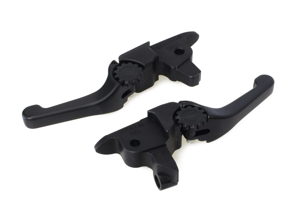 Adjustable Shorty Anthem Levers - Black. Fits Touring 2017-2020 With Hydraulic Clutch