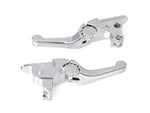 Adjustable Shorty Anthem Levers - Chrome. Fits Touring Most 2021-2024 with Cable Clutch
