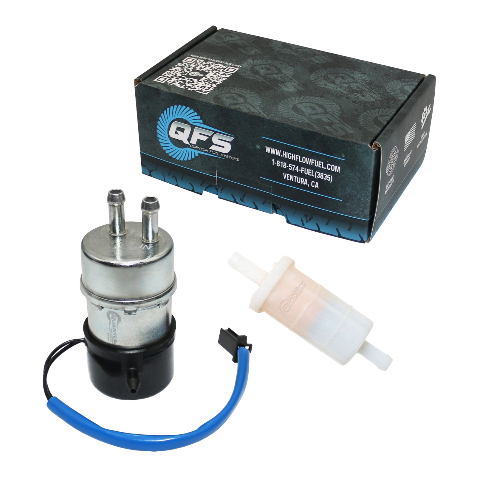 Quantum Frame Mounted Electric Fuel Pump With Filter