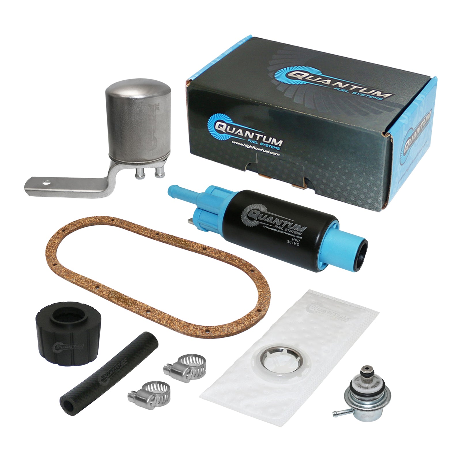 Quantum In Tank Efi Fuel Pump With Regulator + Tank Seal + Filter