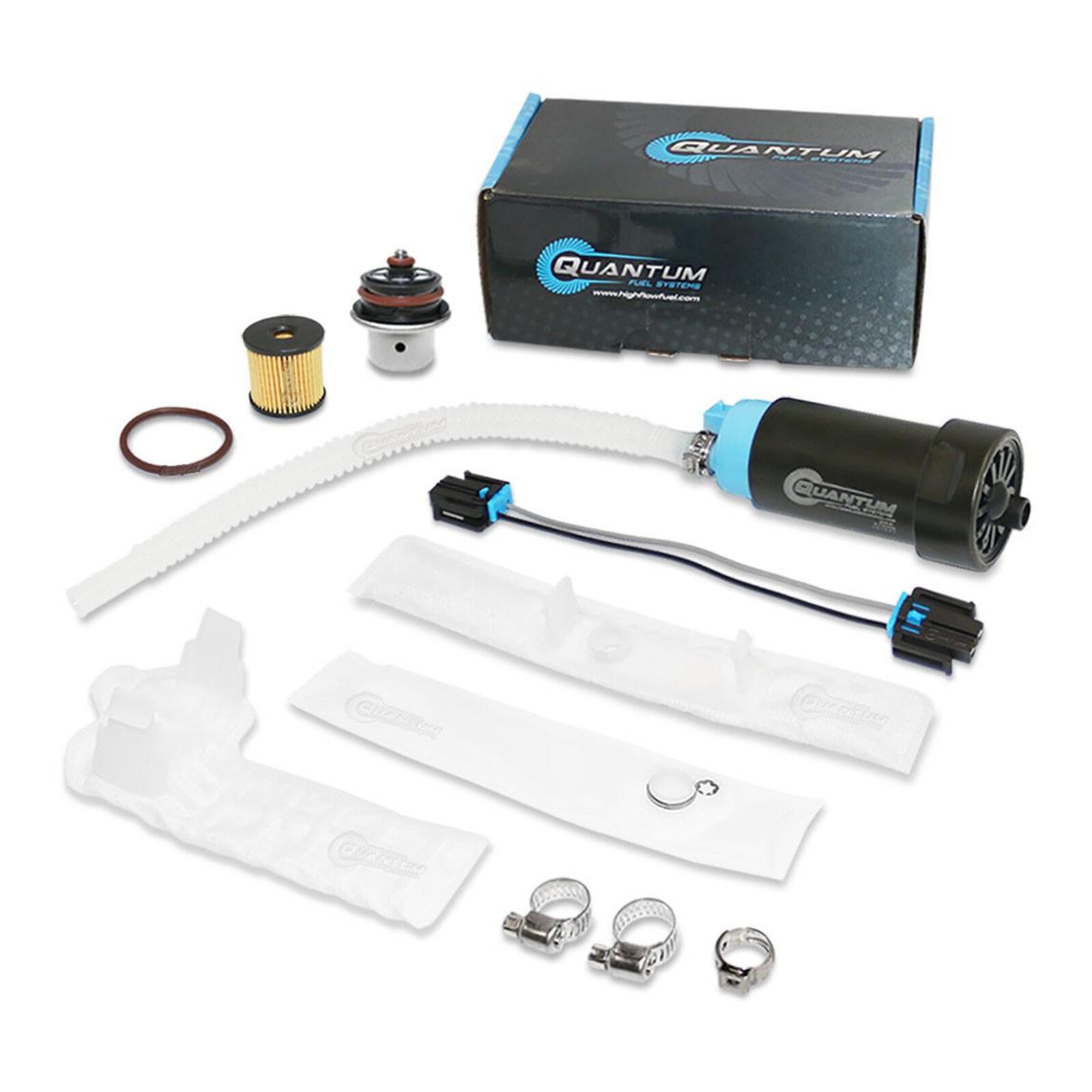 Quantum In Tank Efi Fuel Pump With Regulator + Tank Seal + Filter
