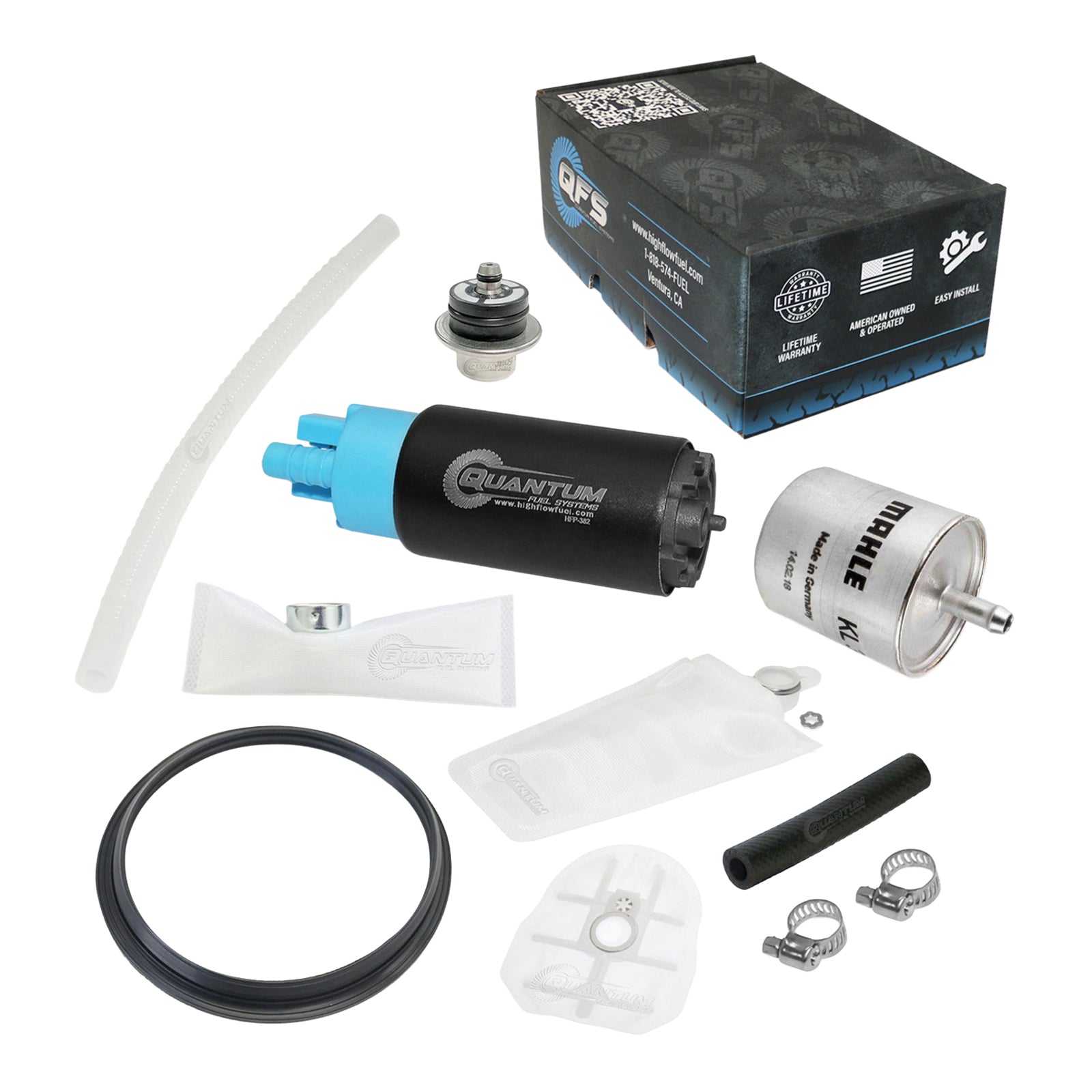 Quantum In Tank Efi Fuel Pump With Regulator + Tank Seal + Filter