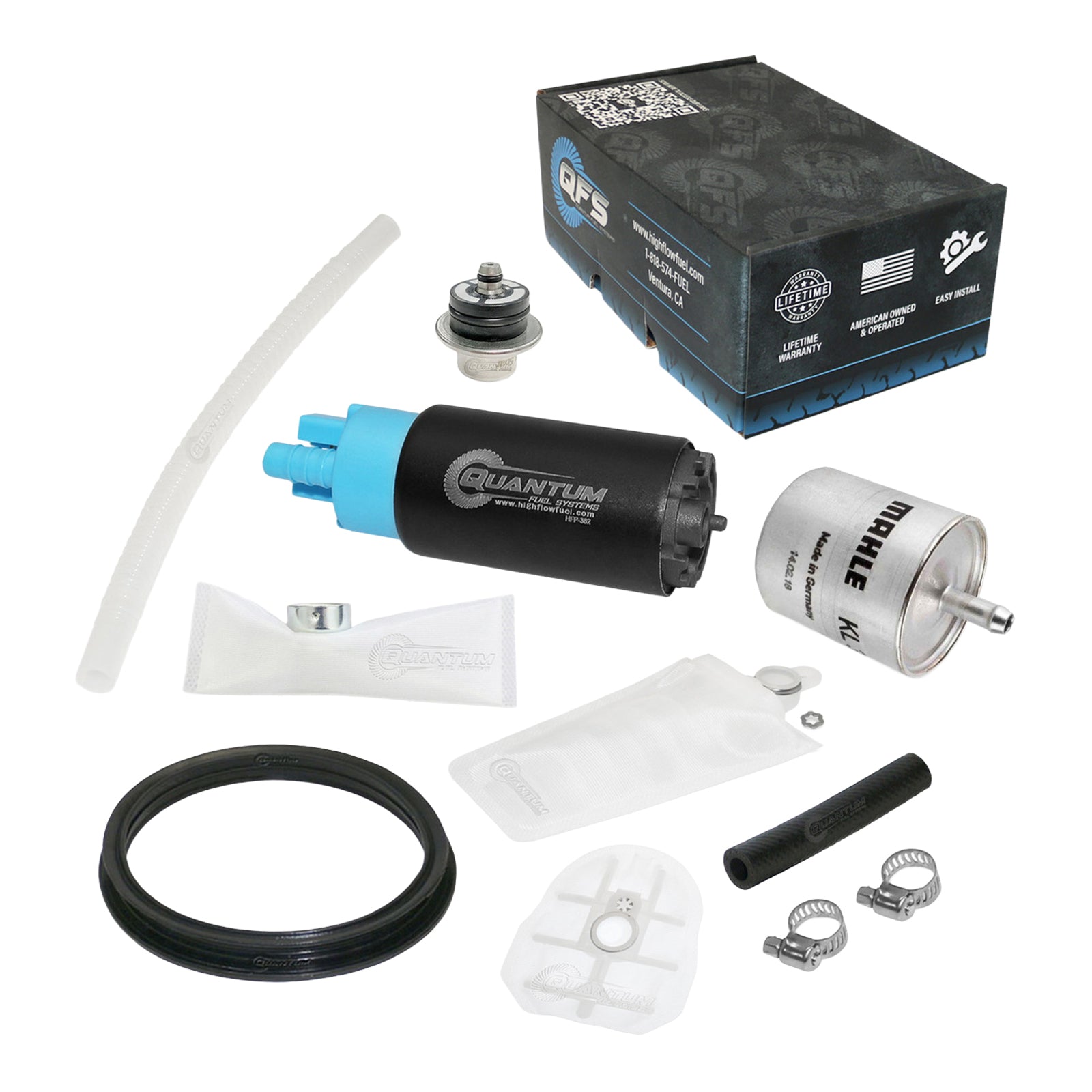 Quantum In Tank Efi Fuel Pump With Regulator + Tank Seal + Filter