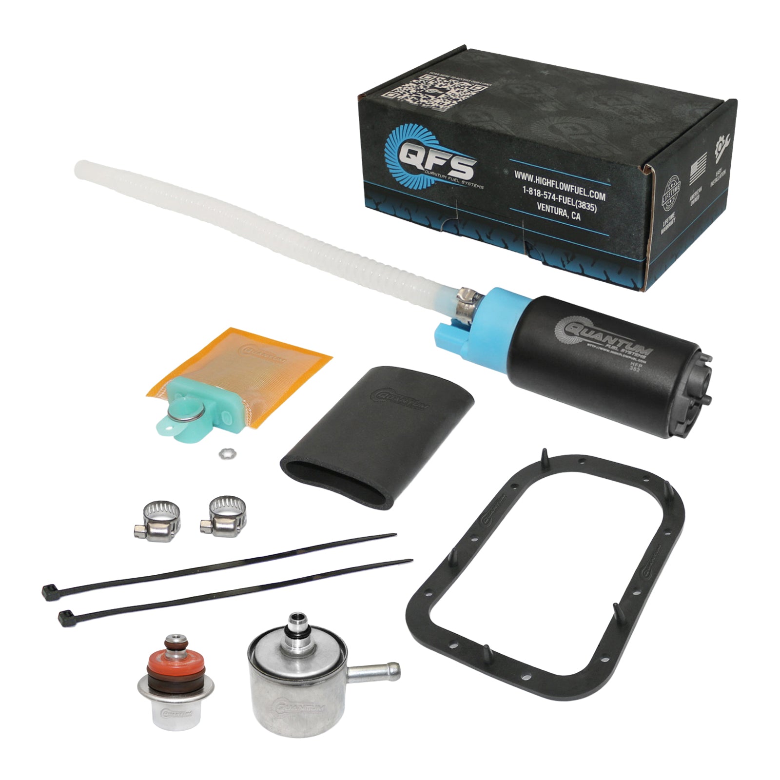 Quantum In Tank Efi Fuel Pump With Regulator + Tank Seal + Filter