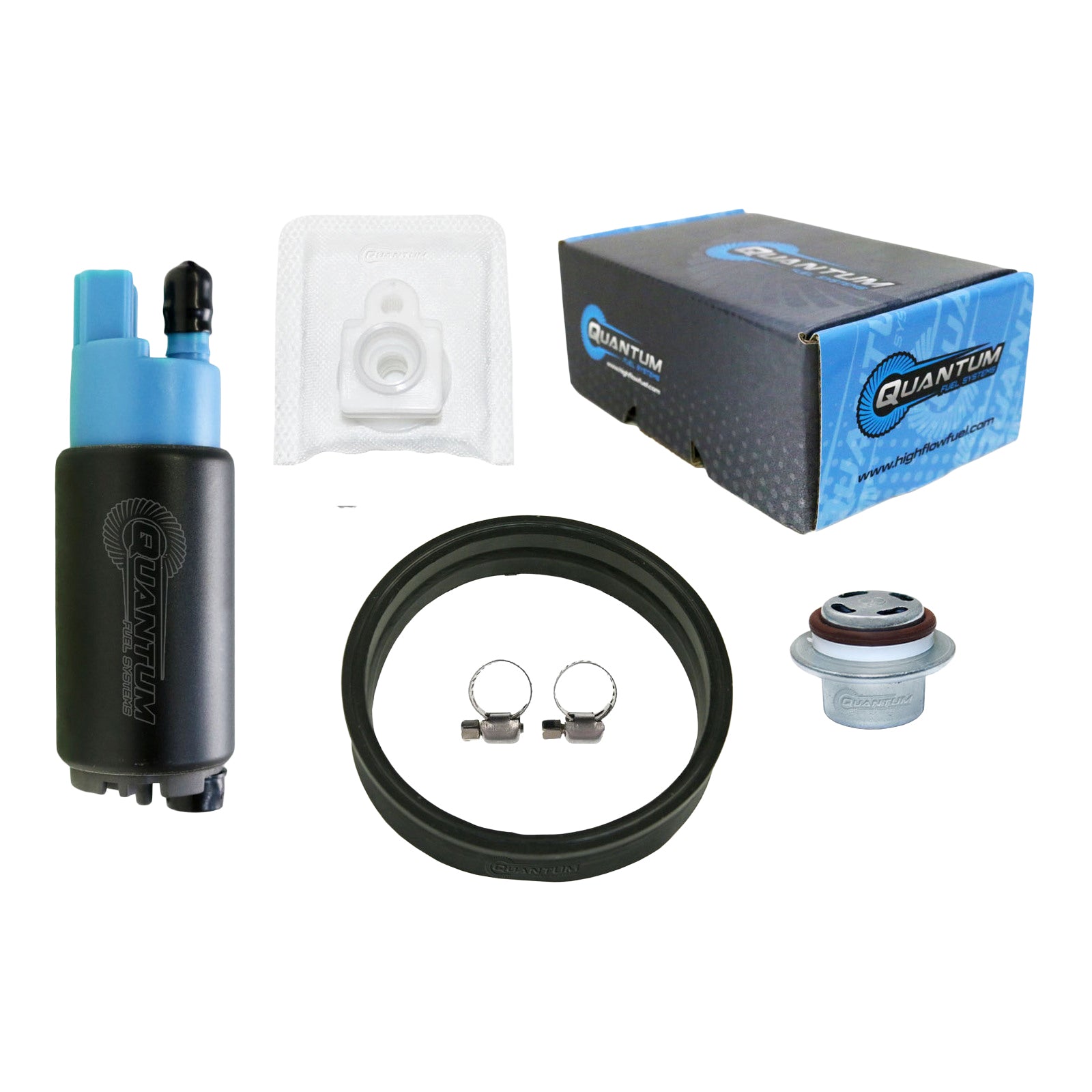 Quantum In Tank Efi Fuel Pump With Regulator + Tank Seal + Filter