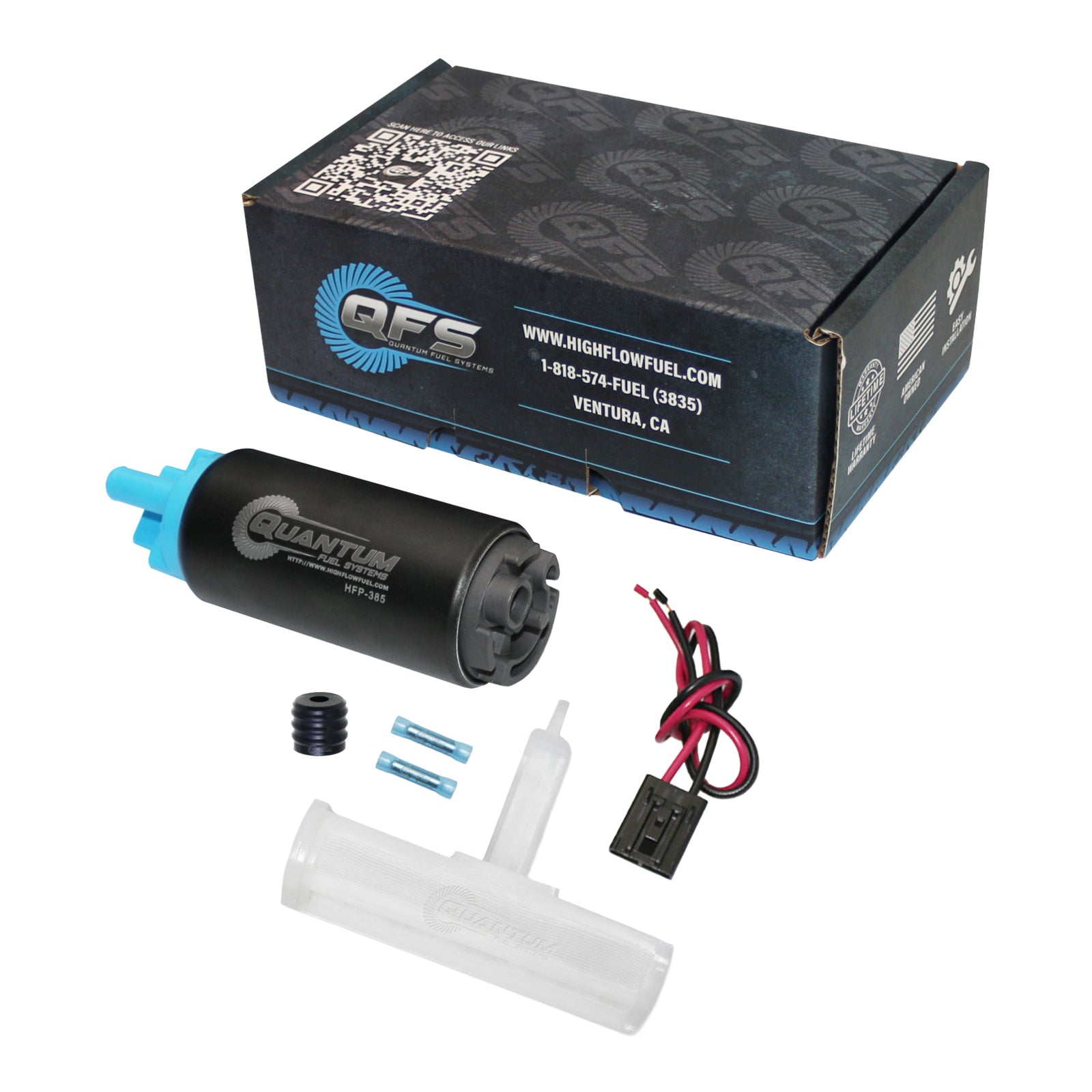 Quantum Vstoutboard Efi Fuel Pump With Filter + Strainer