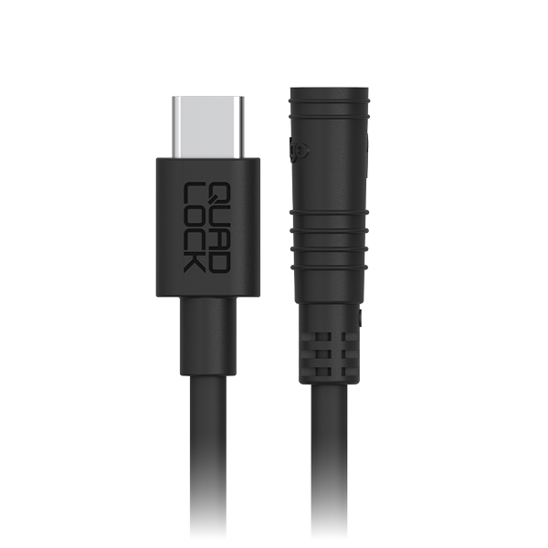 Quad Lock Waterproof Wireless Charging Head USB-C Cable - 1.1m