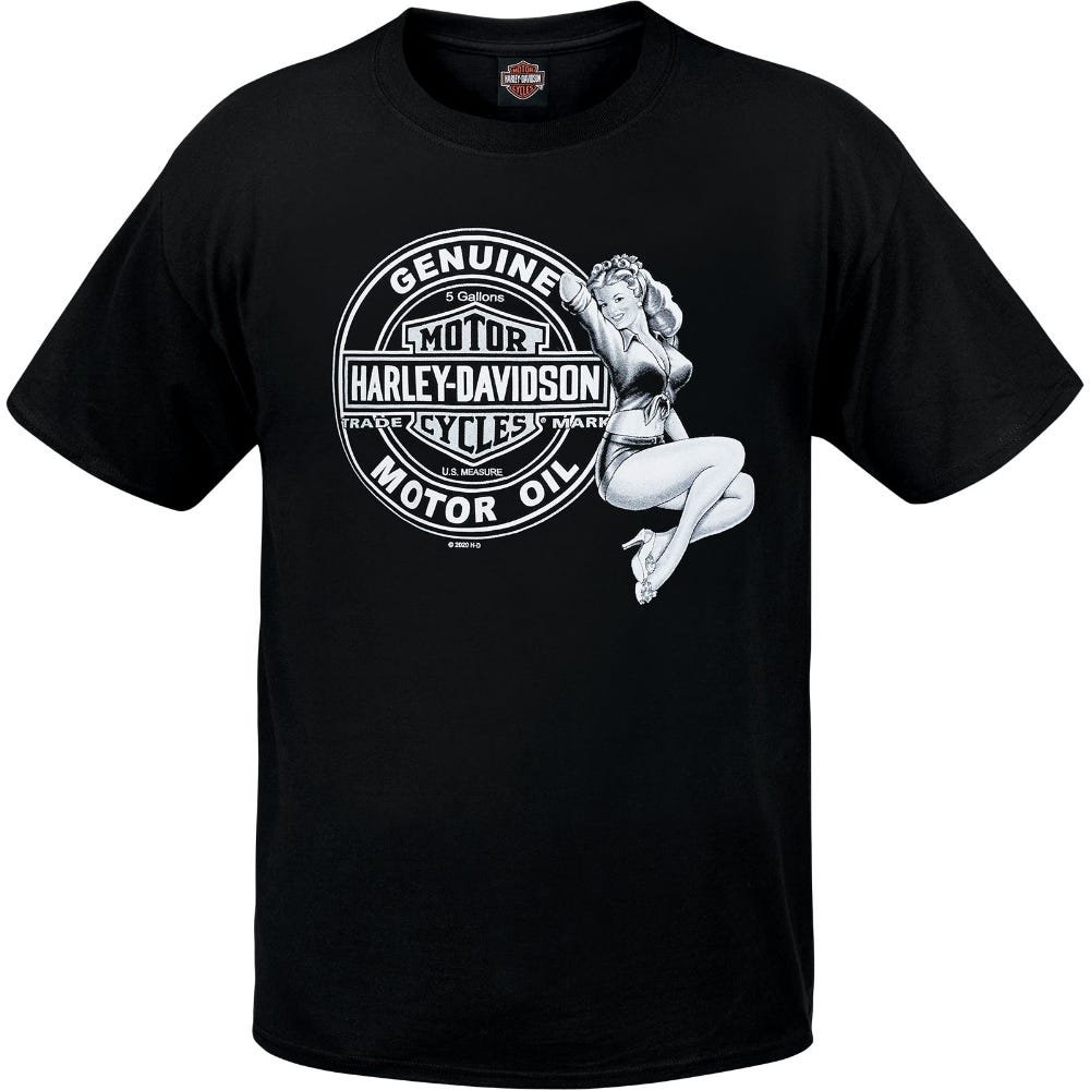 HARLEY-DAVIDSON MENS HOT OIL SHORT SLEEVE TEE