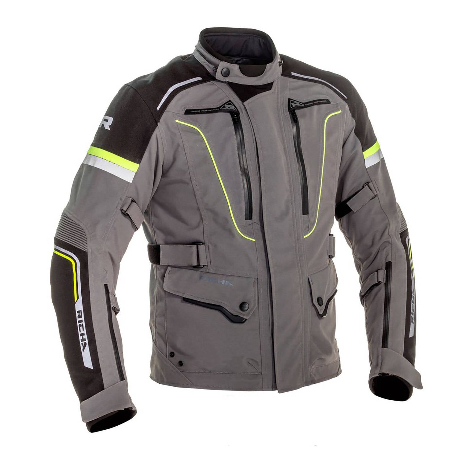 Richa Infinity 2 Pro Jacket - Titanium / Fluo Yellow (L)