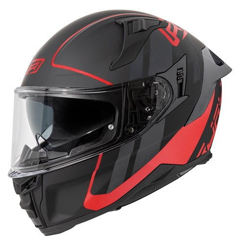 RJAYS DOMINATOR III HELM SPRINT MATTE BLK/RED (LG)