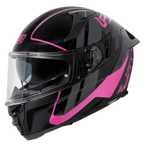 RJAYS DOMINATOR III HELM SPRINT BLK/PNK (LG)