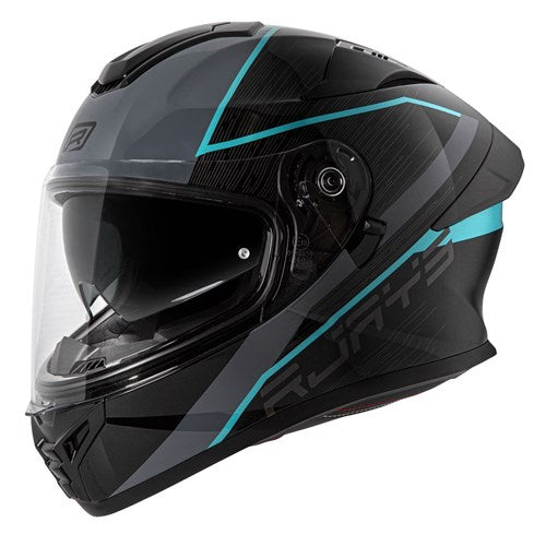 RJAYS APEX IV HELM RAKER BLK/GRY/AQUA (XS)