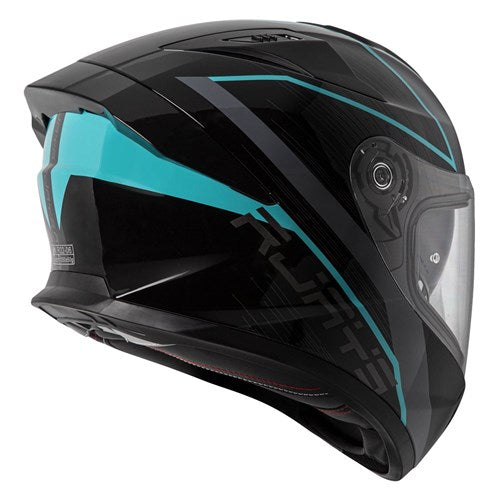RJAYS APEX IV HELM RAKER BLK/GRY/AQUA (SM)