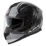 RJAYS DOMINATOR II HELM STRIKE BLK/GRY (XS)  [ONC01]