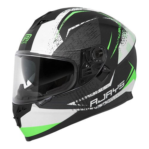 RJAYS DOMINATOR II HELM STRIKE MATT BLK/GRN (SM)  [ONC01]