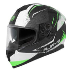 RJAYS DOMINATOR II HELM STRIKE MATT BLK/GRN (SM)  [ONC01]