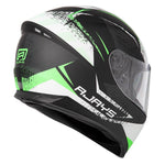 RJAYS DOMINATOR II HELM STRIKE MATT BLK/GRN (SM)  [ONC01]