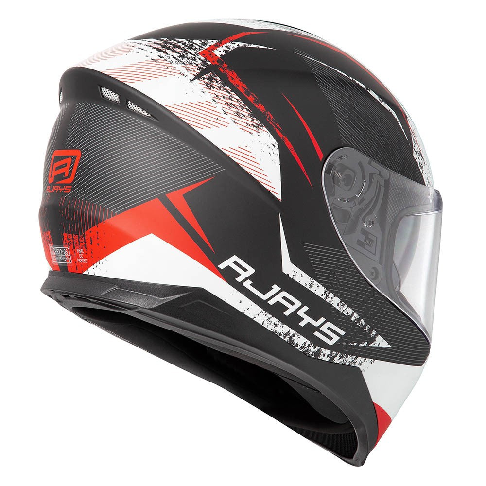RJAYS DOMINATOR II HELM STRIKE MATT WHT/RED (SM)  [ONC01]