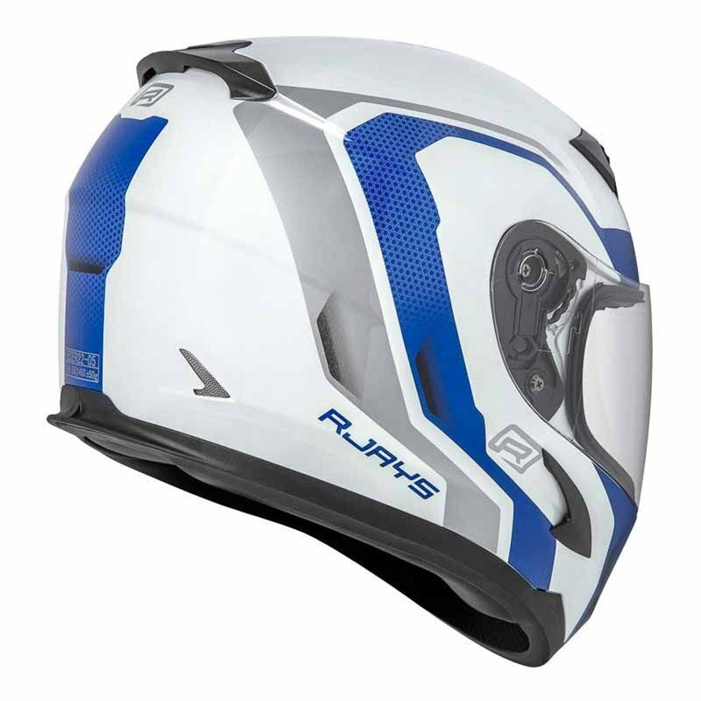 RJAYS GRID HELM GLOSS WHT/BLU (2XL)  [ONC01]