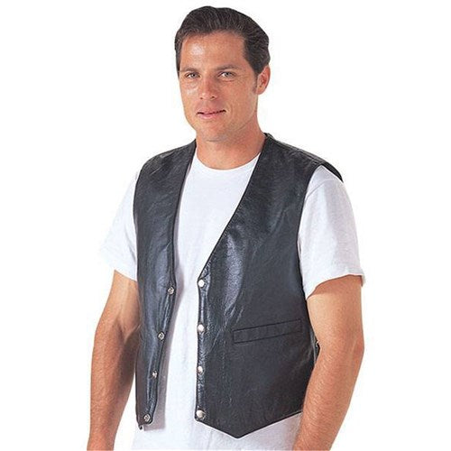 RJAYS LEATHER LACE-UP VEST (SM)  [ONC01]