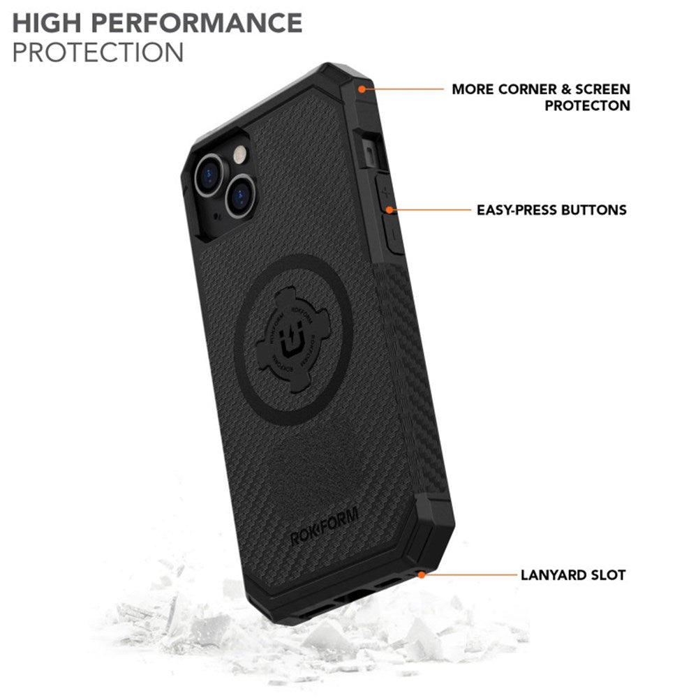 ROKFORM IPHONE 14 PLUS RUGGED CASE - BLACK [ONC01]